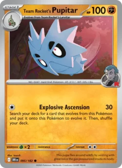 Team Rocket's Pupitar (#095) — Reverse Holo — DRI 095