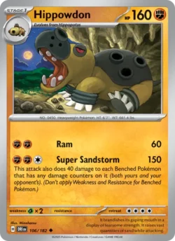 Hippowdon (#106) — Reverse Holo — DRI 106