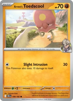 Arven's Toedscool (#109) — Reverse Holo — DRI 109