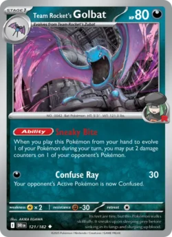 Team Rocket's Golbat (#121) Reverse Holo — Reverse Holo — DRI 121