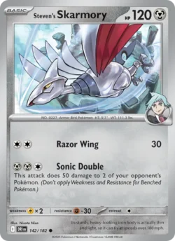 Steven's Skarmory (#142) Reverse Holo — Reverse Holo — DRI 142