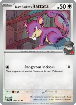 Team Rocket's Rattata (#147) Reverse Holo — Reverse Holo — DRI 147