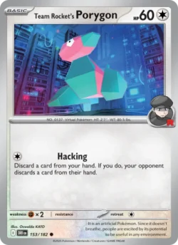 Team Rocket's Porygon (#153) — Reverse Holo — DRI 153