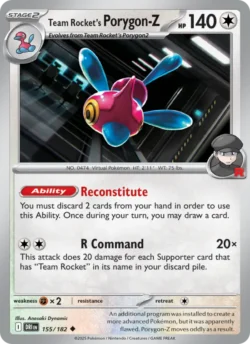Team Rocket's Porygon-Z (#155) — Reverse Holo — DRI 155