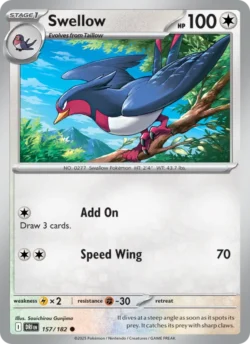 Swellow (#157) — Reverse Holo — DRI 157