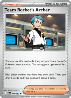 Team Rocket's Archer (#170) — Reverse Holo — DRI 170