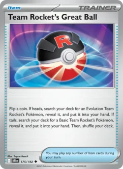 Team Rocket's Great Ball (#175) — Reverse Holo — DRI 175