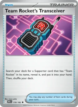 Team Rocket's Transceiver (#178) — Reverse Holo — DRI 178