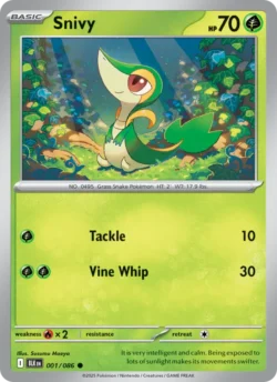 Snivy (#001) — Tinsel Holo — xBLK 001 — BLK 001