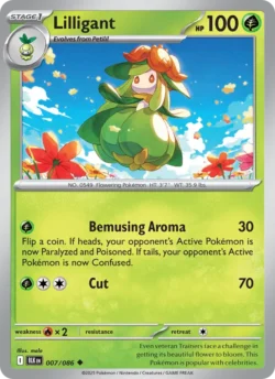 Lilligant (#007) — Reverse Holo — BLK 007