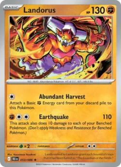 Landorus (#053) — Reverse Holo — BLK 053
