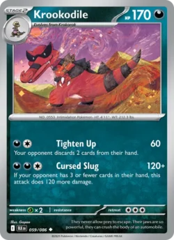 Krookodile (#059) — Reverse Holo — BLK 059