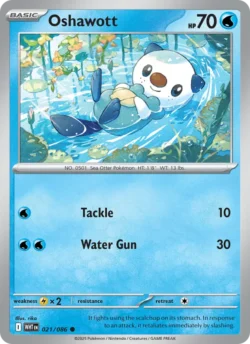 Oshawott (#021) — Tinsel Holo — xWHT 021 — WHT 021