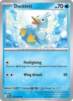Ducklett (#025) — Reverse Holo — WHT 025