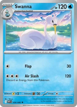 Swanna (#026) — Reverse Holo — WHT 026