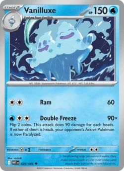 Vanilluxe (#029) — Reverse Holo — WHT 029