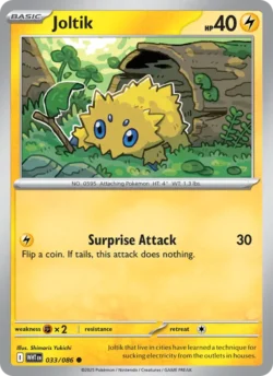 Joltik (#033) — Reverse Holo — WHT 033