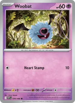 Woobat (#036) — Reverse Holo — WHT 036