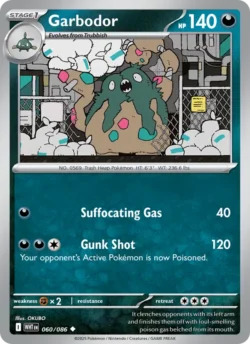 Garbodor (#060) — Reverse Holo — WHT 060