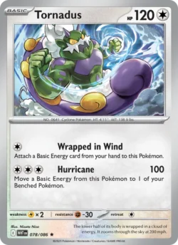 Tornadus (#078) — Reverse Holo — WHT 078