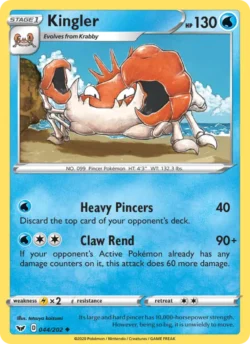 Kingler (#44) Reverse Holo — Reverse Holo — SSH 044