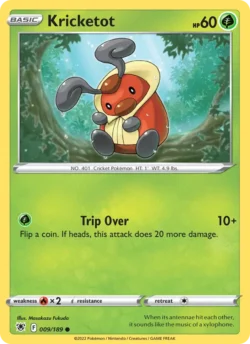 Kricketot (#009) — Reverse Holo — ASR 009