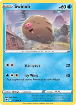 Swinub (#031) — Reverse Holo — ASR 031