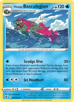 Hisuian Basculegion (#044) — Reverse Holo — ASR 044