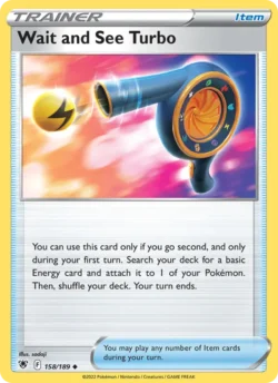 Wait and See Turbo (#158) Reverse Holo — Reverse Holo — ASR 158