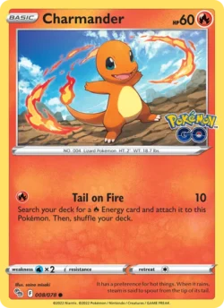 Charmander (#008) — Reverse Holo — PGO 008
