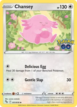Chansey (#051) Reverse Holo — Reverse Holo — PGO 051