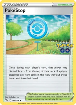 PokéStop (#068) Reverse Holo — Reverse Holo — PGO 068