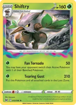 Shiftry (#013) — Reverse Holo — LOR 013