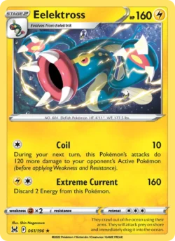 Eelektross (#061) — Reverse Holo — LOR 061