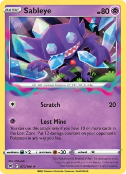 Sableye (#070) — Reverse Holo — LOR 070