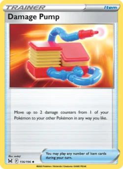 Damage Pump (#156) — Reverse Holo — LOR 156