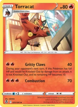 Torracat (#031) — Reverse Holo — SIT 031