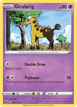 Girafarig (#061) — Reverse Holo — CRZ 061