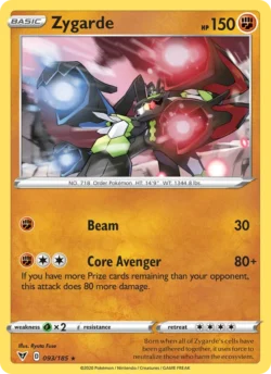 Zygarde (#93) — Reverse Holo — VIV 093