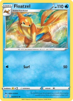 Floatzel (#23) — Reverse Holo — SHF 023