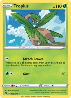 Tropius (#5) — Reverse Holo — SHF 005