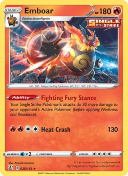 Emboar (#25) Reverse Holo — Reverse Holo — BST 025