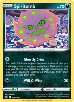 Spiritomb (#103) Reverse Holo — Reverse Holo — CRE 103