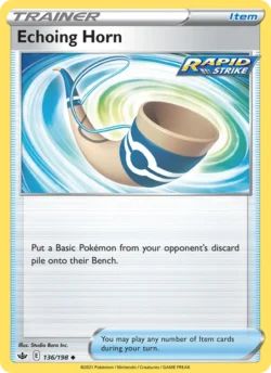 Echoing Horn (#136) Reverse Holo — Reverse Holo — CRE 136