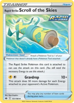 Rapid Strike Scroll of the Skies (#151) Reverse Holo — Reverse Holo — CRE 151