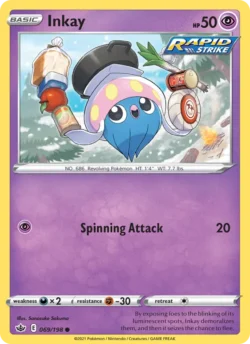 Inkay (#69) — Reverse Holo — CRE 069