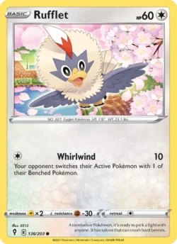 Rufflet (#136) Reverse Holo — Reverse Holo — EVS 136