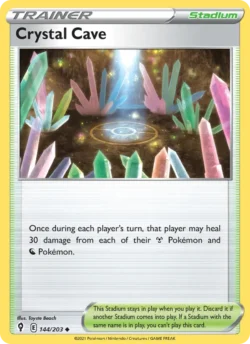 Crystal Cave (#144) — Reverse Holo — EVS 144