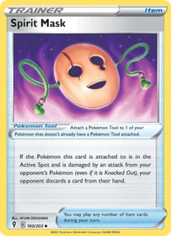 Spirit Mask (#160) Reverse Holo — Reverse Holo — EVS 160