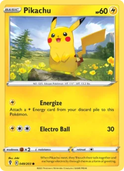 Pikachu (#49) Reverse Holo — Reverse Holo — EVS 049